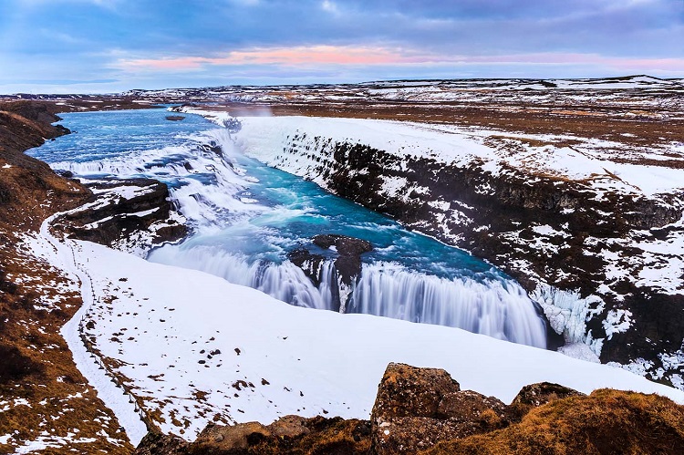Gulfus Falls in Iceland