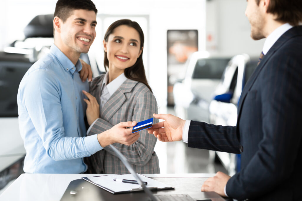 Credit card to hire a car