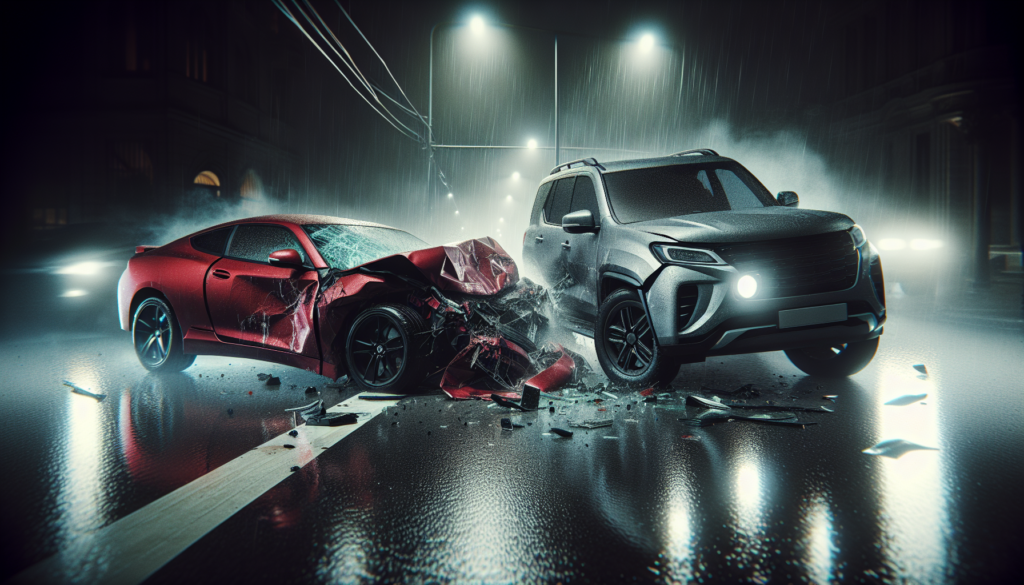 Ilustración de un accidente de coche
