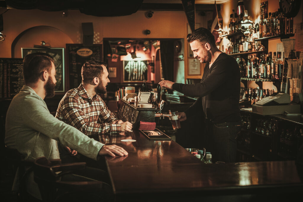 Cozy, vibrant Irish pub scene