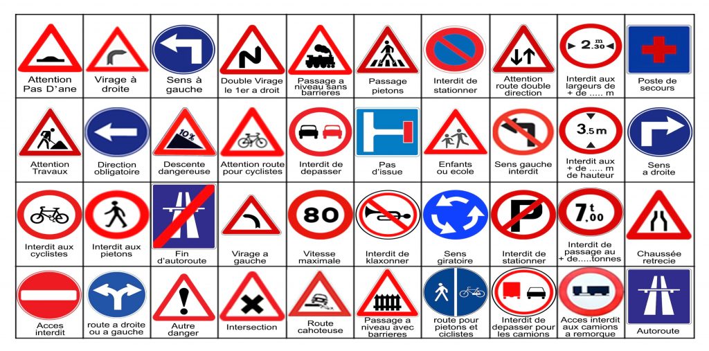 French road signs and regulations