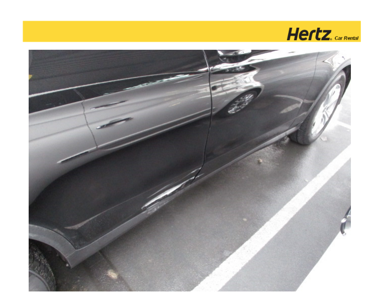 Hertz Damage to Rental Car