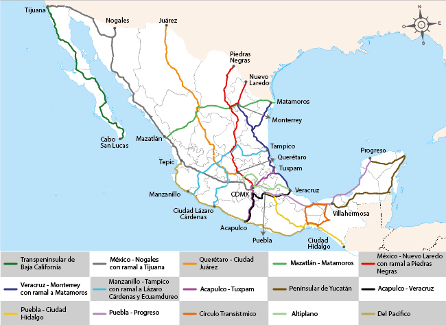 Main Toll Roads in Mexico