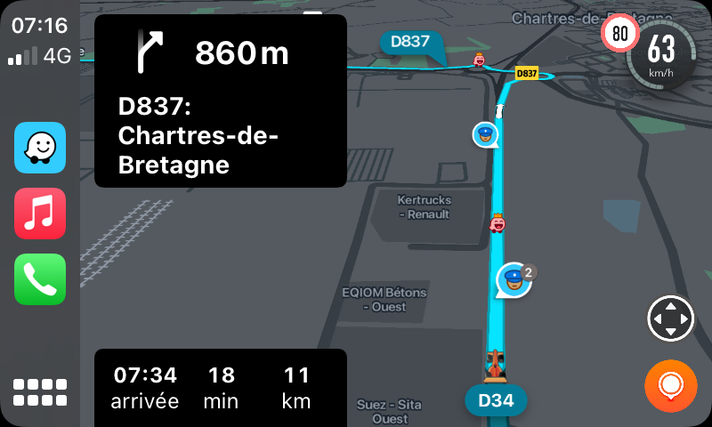 Using Waze App for Navigation